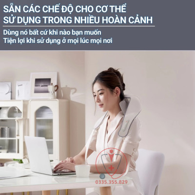 Máy massage cổ vai gáy P11 & GH-818  mô phỏng bàn tay người massage, hỗ trợ giảm đau mỏi, giúp thư giãn