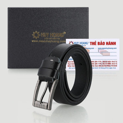 Thắt lưng nữ Huy Hoàng bát gài màu đen HP5148