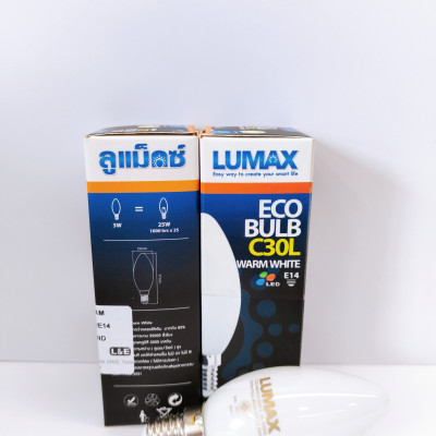 BÓNG ĐÈN LUMAX#ECOBULB C30-3W/FB/E14/3000K