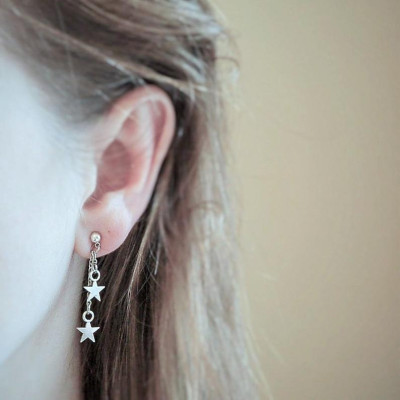 Bông tai dáng dây chuyền chế tác thủ công tinh tế đẳng cấp 1 đôi