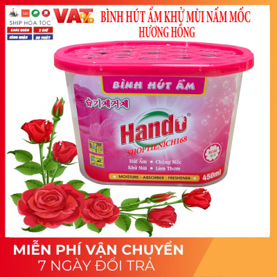 Combo 6 Hộp Hút Ẩm Khử Mùi Nấm Mốc Hương Hồng 450Ml