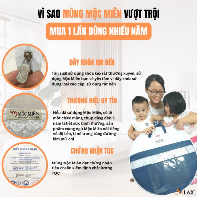 Màn Chụp Cao Cấp Mộc Miên Đỉnh Vuông - Xanh Xám 3 Đường Kẻ ( video , hình thật )