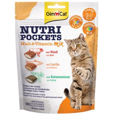 BÁNH QUY GIÒN DINH DƯỠNG CHO MÈO GIM CAT NUTRI POCKETS