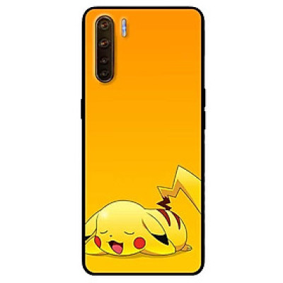 Ốp lưng dành cho Oppo Reno 3 - A91 mẫu PiKa nền vàng