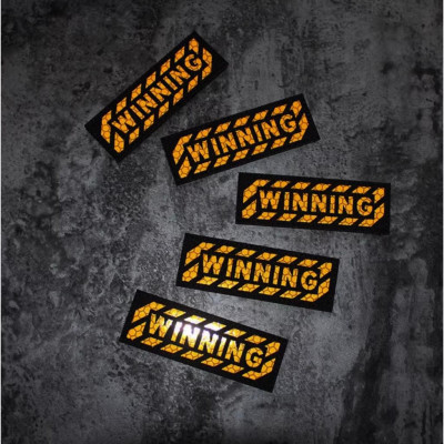 Patch_velcro cảnh báo phản quang dán quần áo_ba lô