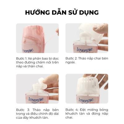 Lọ tỏa hương Ximo Lovenose hương thơm tự nhiên dễ chịu khử mùi thơm phòng 60 ngày - Dung tích 250ml