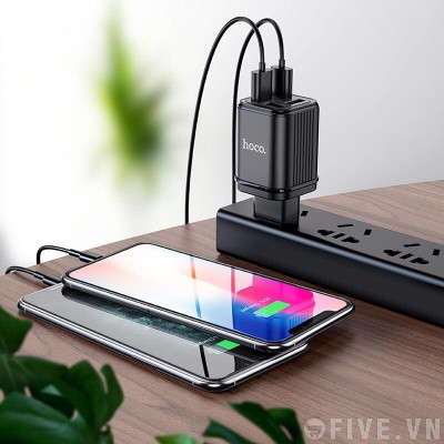 Củ sạc nhanh  C84 3.4A  4 cổng USB tiện lợi chống cháy nổ - Hàng Chính Hãng CS03 