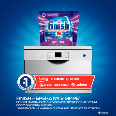 Túi 60 viên rửa chén Finish Quantum Max Dishwasher Tablets PTT025459