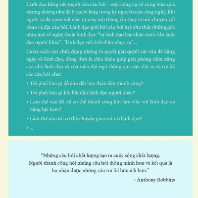 Lãnh Đạo Giỏi Hỏi Câu Hỏi Hay - Good Leaders Ask Great Questions (Tái Bản 2023)
