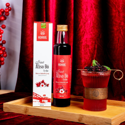 Siro Atiso đỏ Cô đặc Hichagol giúp thanh nhiệt, mát gan, đẹp da, không chất bảo quản Chai 250ml