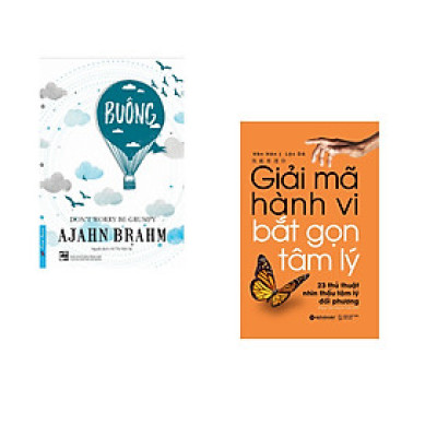 Combo 2 cuốn sách: Buông Bỏ Buồn Buông + Giải mã hành vi, bắt gọn tâm lý 