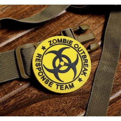 Patch PVC Velcro Zombie dán ba lô, túi xách, quần áo