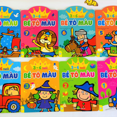 Sách - Combo 8 cuốn Bé Tô Màu (3-6 tuổi) - ndbooks