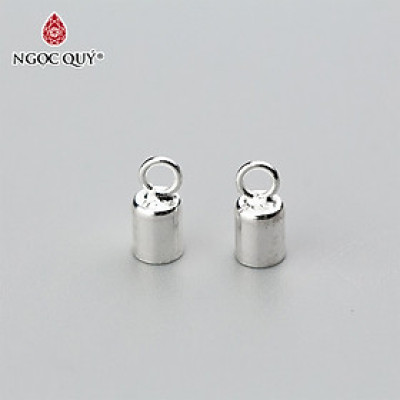 Combo 8 cái charm bạc chụp đầu dây - Ngọc Quý Gemstones