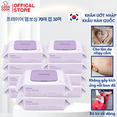 Combo10 Gói Khăn Ướt Primier 70 Tờ/Gói Hàn Quốc Thương Hiệu Bebesup