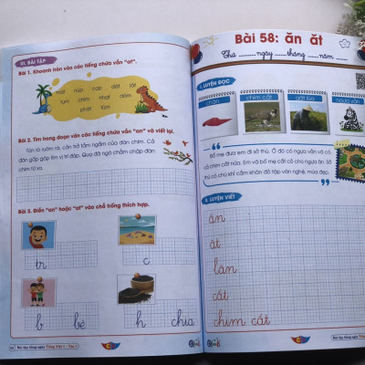 Sách - Combo Bài Tập Hằng Ngày Toán và Tiếng Việt Lớp 1 - Cánh Diều - Tập 1,2 (2 cuốn)