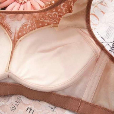 Áo lót big size 198 ren lưới bản to 4 móc cài không gọng đệm mỏng cho người ngực to