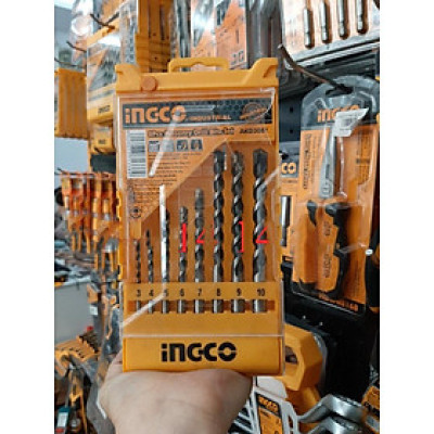 BỘ MŨI KHOAN BÊ TÔNG 8 CHI TIẾT INGCO AKD3081 - HÀNG CHÍNH HÃNG