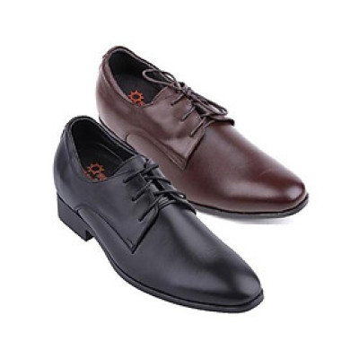 Giày nam tăng chiều cao Huy Hoàng màu đen, nâu HT7189-7716