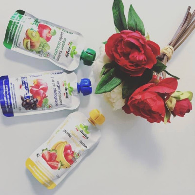 Sinh Tố Táo Và Quả Lý Chua Đen Hữu Cơ BioItalia (120g)