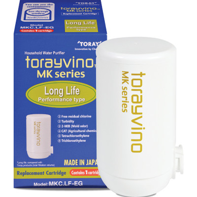Lõi lọc nước thay thế tại vòi Nhật Bản Torayvino MKC.LF-EG - Khuyên dùng nấu ăn và rửa rau quả - 4000L - Hàng chính hãng