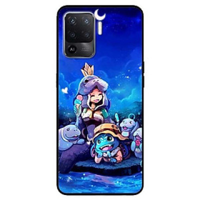 Ốp lưng dành cho Oppo A54 - A74 - A94 - A15 / A15s mẫu Cô Gái Và Hải Cẩu