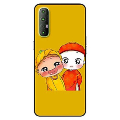 Ốp lưng dành cho Oppo Reno 3 Pro mẫu Quỳnh và Cải