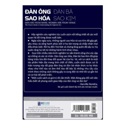 Sách Đàn Ông Sao Hoả Đàn Bà sao Kim 