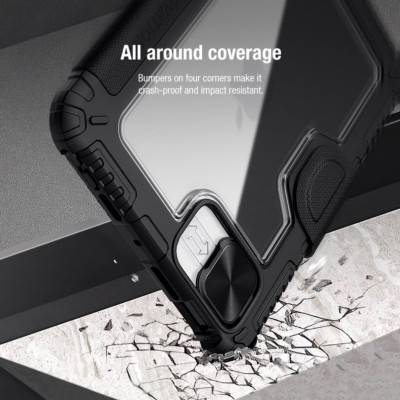 Bao da cao cấp cho iPad Mini 6 hãng Nillkin Bumper Leather có nắp bảo vệ camera - Hàng nhập khẩu