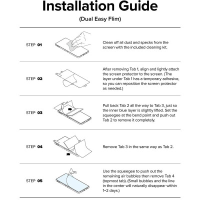 Combo 2 Bộ Miếng Dán Màn Hình RINGKE 3-in-1 Protector dành cho Samsung Galaxy Z Flip 6 (dán màn hình ngoài, màn trong, dán viền)_ Hàng chính hãng