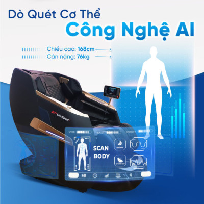 Ghế Massage LS-679, Ghế Masage Toàn Thân Với Công Nghệ AI Quét Cơ Thể Chăm Sóc Có Sức Khỏe Toàn Diện