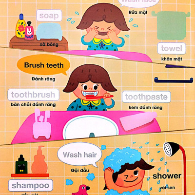 Bộ Sách Bé Vui Học Tiếng Anh Cùng Sticker (Bộ 5 Cuốn) (Tái Bản 2023)