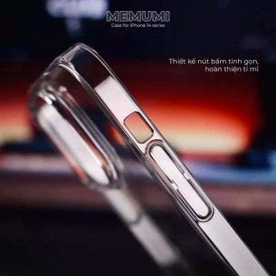 Ốp Lưng Cứng Trong Siêu Mỏng Memumi Chống Ố Vàng cho iPhone 17 Pro Max 16 Pro Max , 15 Plus  ,11 , 12 ,13 ,14