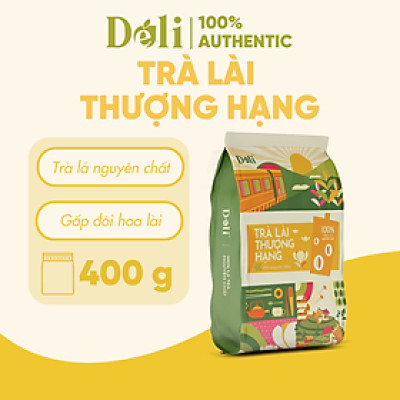 [NEW] Trà Lài Thượng Hạng Déli  - 400gr - Gấp đôi hoa lài, chuyên dùng pha chế trà sữa, trà trái cây.