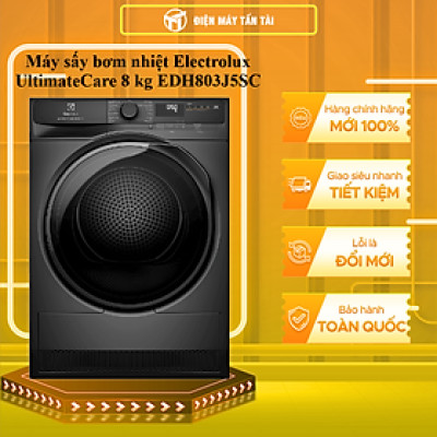 Máy sấy bơm nhiệt Electrolux UltimateCare 8 kg EDH803J5SC - HÀNG CHÍNH HÃNG - CHỈ GIAO HCM