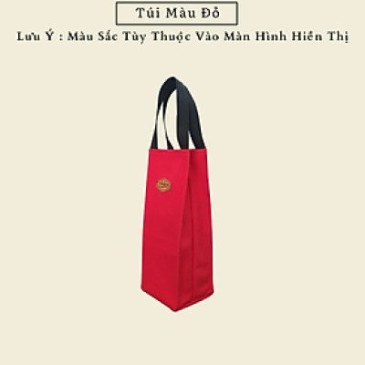 Túi Vải Canvas Đựng Bình Nước Giữ Nhiệt Full Size ( Kích Thước 22x10x8cm )