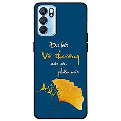 Ốp lưng dành cho Oppo Reno 6 - Reno 6 Z mẫu Chiếc Lá Vô Thường