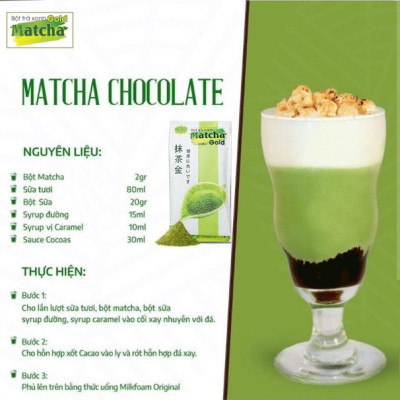 Combo 2 túi Bột trà xanh Matcha Gold (2 túi x 500g)