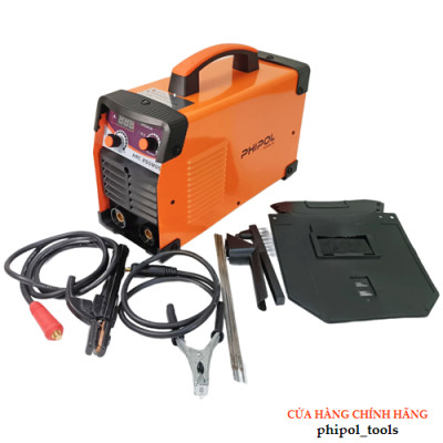 Máy hàn PHIPOL TOOLS ARC-250MOS hàn que 3.2 đến 4.0 kèm nhiều phụ kiện - Hàng Chính Hãng