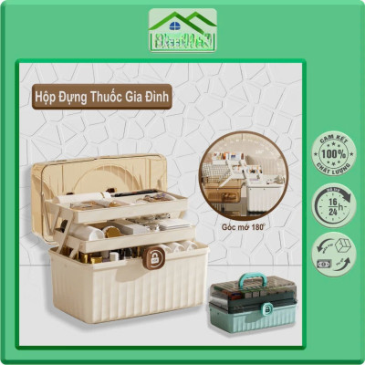 Hộp Đựng Thuốc Gia Đình Kích Thước 32cm x 18cm x 17.5cm