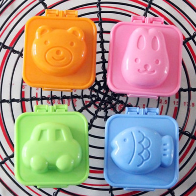 Bộ 6 khuôn cơm bento hình thú cho bé GS0035