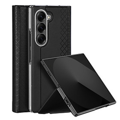 Bao da dành cho Samsung Galaxy Z Fold 7 Dux Ducis Bril Series Leather Case kèm ngăn đựng thẻ_ Hàng chính hãng
