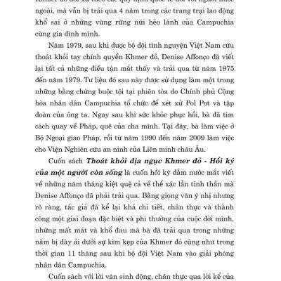 Thoát khỏi địa ngục KHMER Đỏ (xuất bản lần thứ ba) bản in 2024