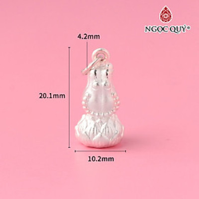 Charm bạc treo hình chắp tay - Ngọc Quý Gemstones