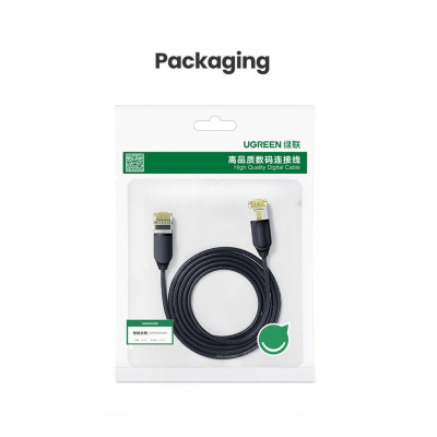 Ugreen UG80419NW149TK 5M 10Gbps màu đen cáp mạng CAT7 siêu mỏng nhỏ 0.38mm - HÀNG CHÍNH HÃNG