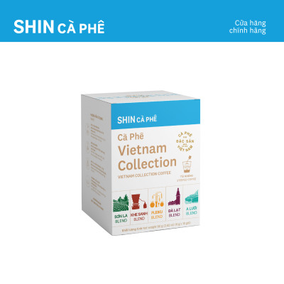 Cà phê VN Collection - SHIN Cà Phê - Túi Nhúng - Hộp 10 gói