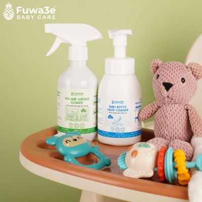 [ Xịt lau bàn ăn đồ chơi organic Fuwa3e 300ml an toàn cho bé ] hương bạc hà