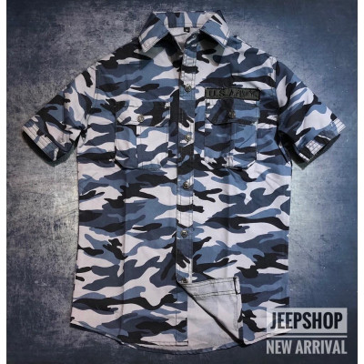 Áo sơ mi ngắn tay US.Army_kaki_túi hộp