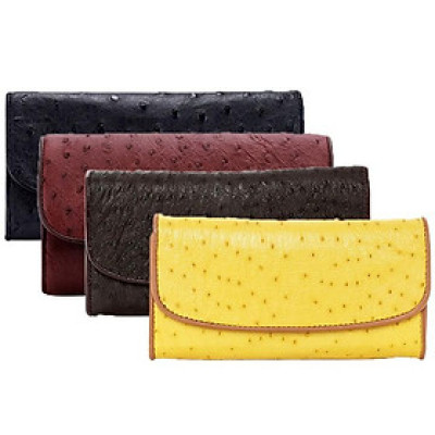 Bóp da đà điểu 3 gấp Huy Hoàng nhiều màu HP3403-04-05-06