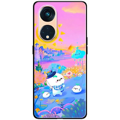 Ốp lưng dành cho Oppo Reno 8T 4G - Reno 8T 5G - Reno 10 5G - Reno 10 Pro 5G - Tranh Vẽ Mặt Trời - Hàng Chính Hãng